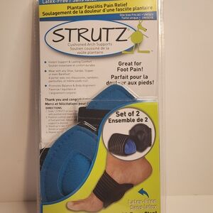 Strutz! Black and Blue Cushioned Arch Supports - Set of 2